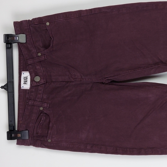 Purple/ Maroon Jeans by Paige, size 27 - Picture 3 of 9